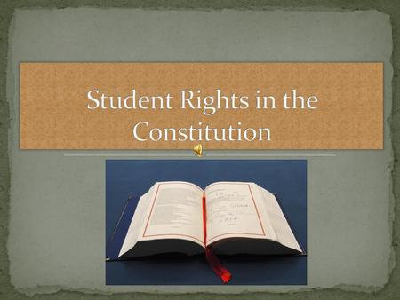 Student Rights in the Constitution