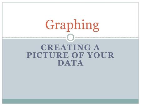 Creating a picture of your data