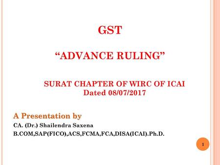 SURAT CHAPTER OF WIRC OF ICAI