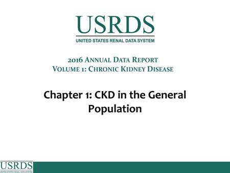 Figure 1.1 Prevalence of CKD by stage among NHANES participants,