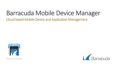 Barracuda Mobile Device Manager