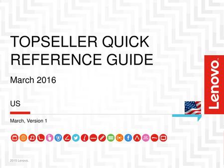 TOPSELLER QUICK REFERENCE GUIDE March 2016