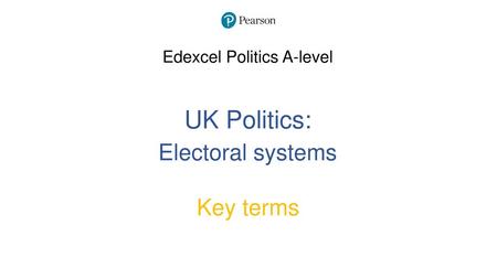 Edexcel Politics A-level