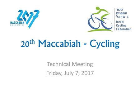 Technical Meeting Friday, July 7, 2017