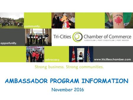 AMBASSADOR PROGRAM INFORMATION