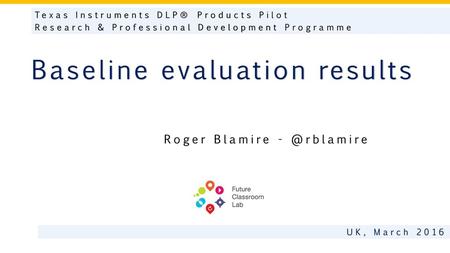 Baseline evaluation results