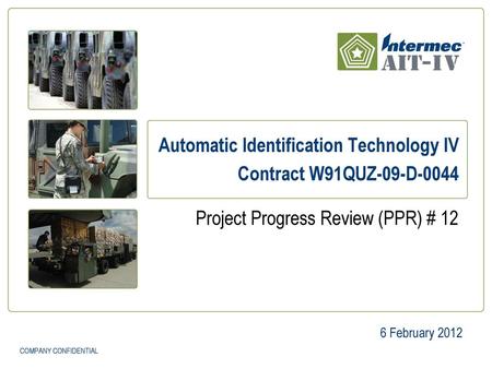 Automatic Identification Technology IV Contract W91QUZ-09-D-0044