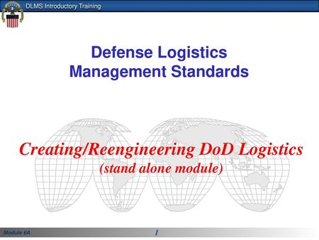 Defense Logistics Management Standards