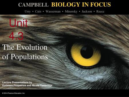 The Evolution of Populations