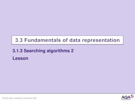 3.3 Fundamentals of data representation