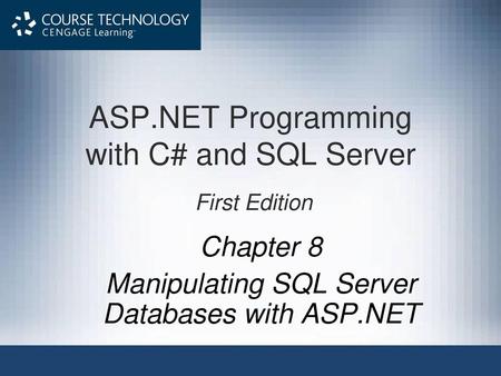 ASP.NET Programming with C# and SQL Server First Edition