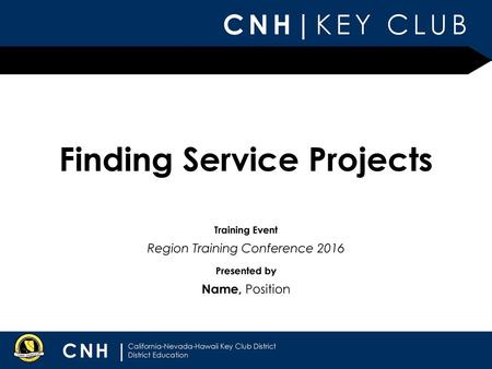 Finding Service Projects