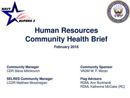 Human Resources Community Health Brief