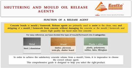 SHUTTERING AND MOULD OIL RELEASE AGENTS