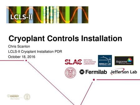 Cryoplant Controls Installation