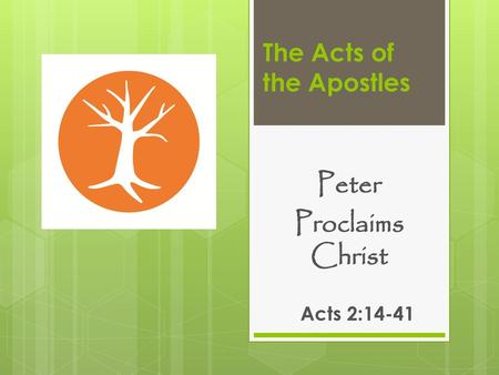 The Acts of the Apostles