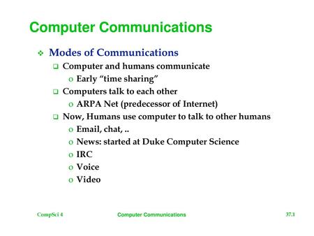 Computer Communications