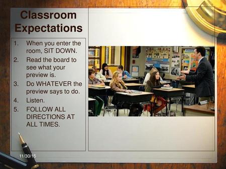 Classroom Expectations