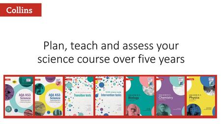 Plan, teach and assess your science course over five years