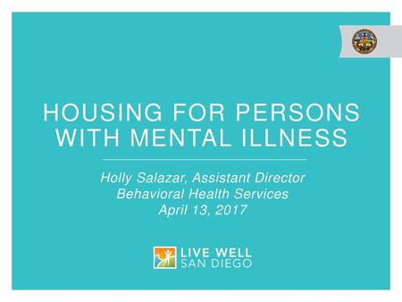 Housing for persons with mental illness