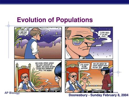 Evolution of Populations