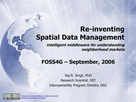 Re-inventing Spatial Data Management