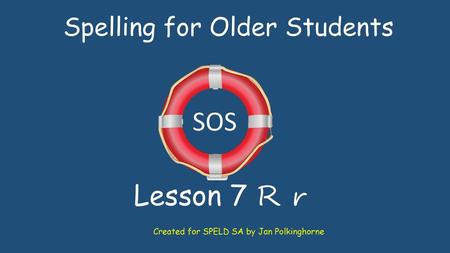 Spelling for Older Students