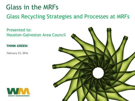 Glass in the MRFs Glass Recycling Strategies and Processes at MRFs