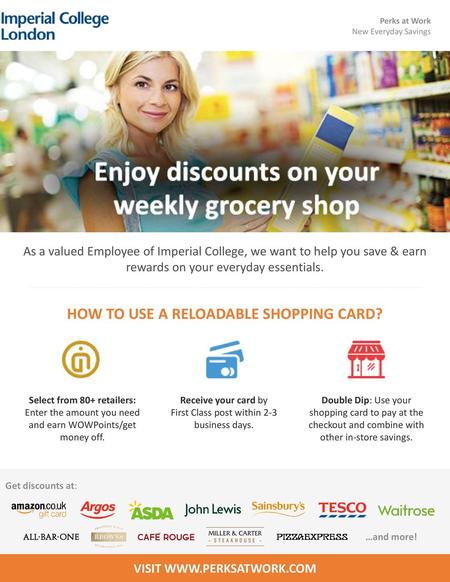 HOW TO USE A RELOADABLE SHOPPING CARD?