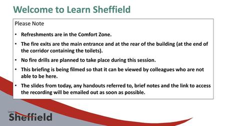 Welcome to Learn Sheffield