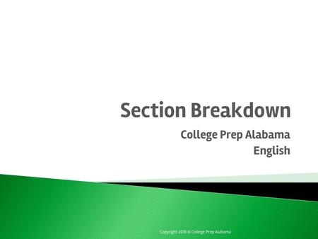 College Prep Alabama English