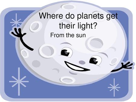 Where do planets get their light?