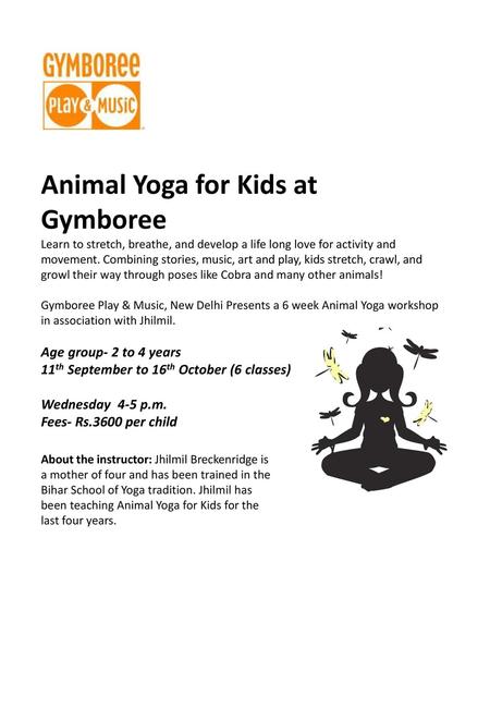 Animal Yoga for Kids at Gymboree