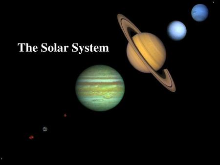 The Solar System.