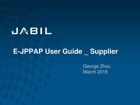 E-JPPAP User Guide _ Supplier