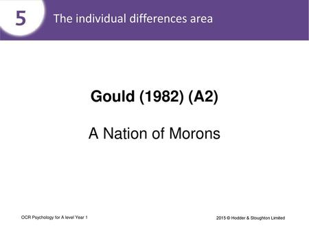 Gould (1982) (A2) A Nation of Morons