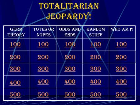 Totalitarian Jeopardy!