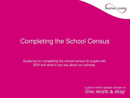 Completing the School Census