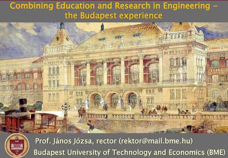 Combining Education and Research in Engineering -