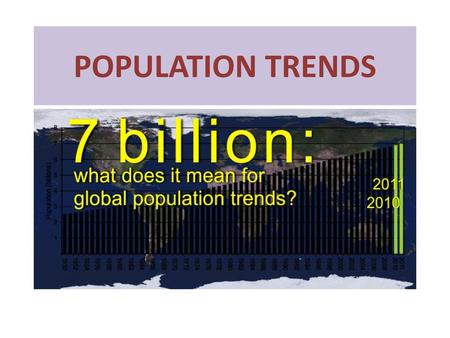 POPULATION TRENDS.