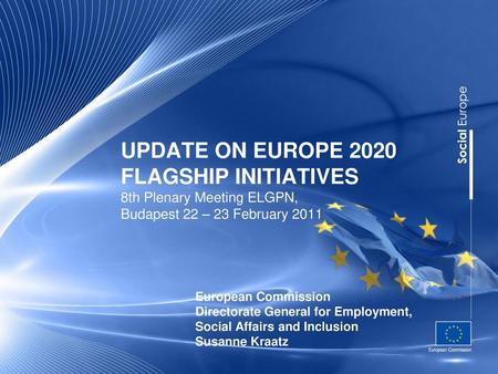 European Commission Directorate General for Employment,