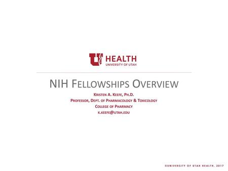 NIH Fellowships Overview