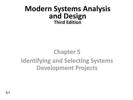 Modern Systems Analysis and Design Third Edition