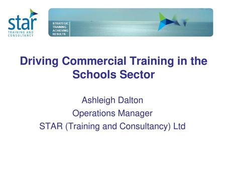 Driving Commercial Training in the Schools Sector