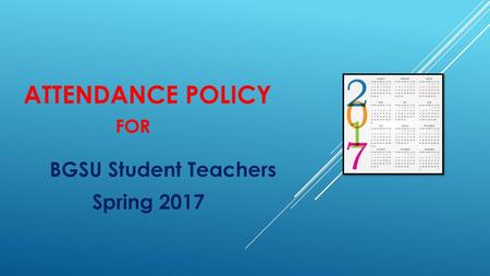 BGSU Student Teachers Spring 2017