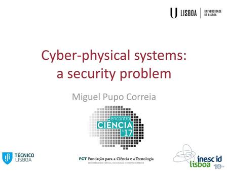 Cyber-physical systems: a security problem