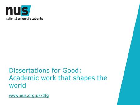 Dissertations for Good: Academic work that shapes the world