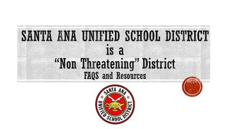 What does a “Non-threatening” District mean?