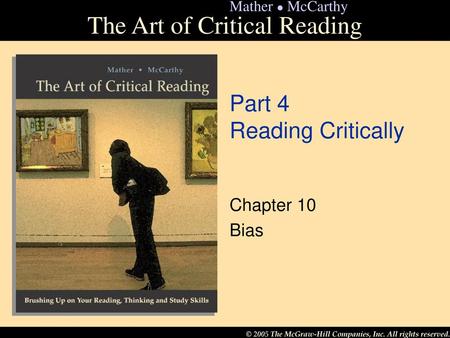 Part 4 Reading Critically