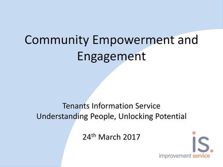 Community Empowerment and Engagement